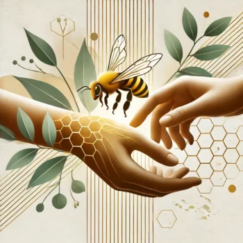 蜂螫療法示意圖