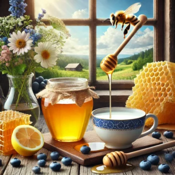 純蜂蜜及美麗窗外風景